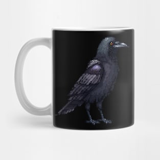 Crow in Pixel Form Mug